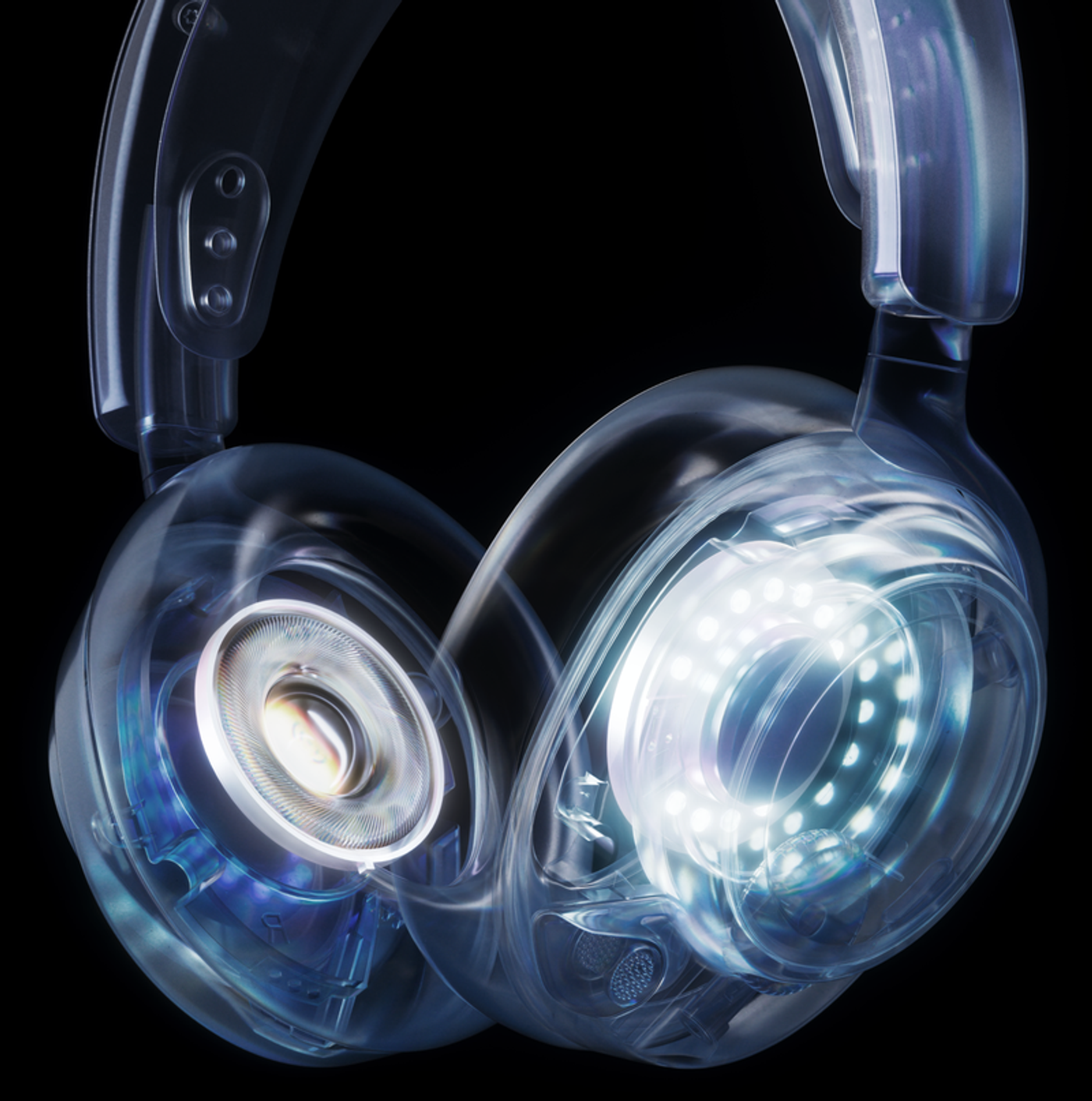 Headset demonstrating advanced Active Noise Cancelling technology features
